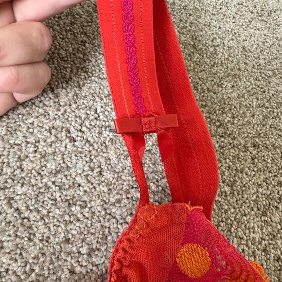 Prima Donna Bra UK 36G Orange Embroidered Flowers - Picture 6 of 10